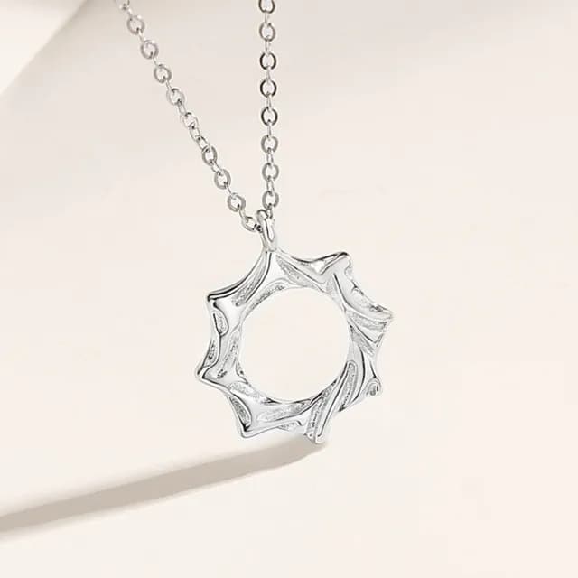 【巴黎精品】現貨+預購 頂級925純銀項鍊女項鍊項鏈鎖骨鍊情人節禮物情侶對鍊(日月吊墜男女飾品a1li4)