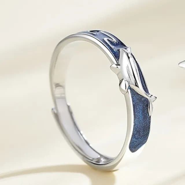 【巴黎精品】現貨+預購 頂級925純銀戒指婚戒女鑽戒開口戒子情侶對戒尾戒情人節禮物(蝴蝶鯨魚男女飾品a1li1)