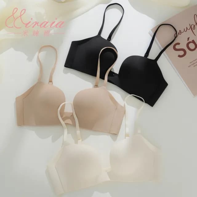 【米婡雅】大U杯零著感無痕內衣(雙11 聖誕 交換禮物  無鋼圈 女內衣 無感舒適)