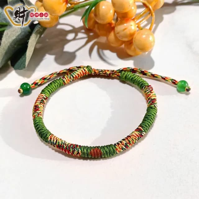 【財神小舖】手工金剛結五色線編織手鍊 6色任選(已開光 開運 招貴人 招財)