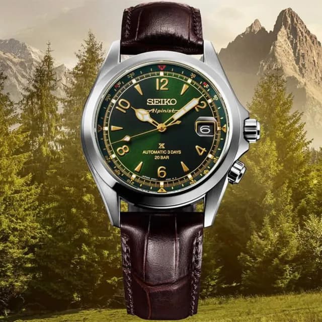 【SEIKO 精工】Prospex Alpinist 登山者 三日鍊 200米潛水機械錶 禮物 送禮 推薦(SPB507J1/6R55-00P0G)