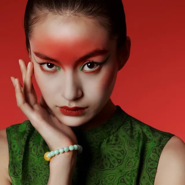 【巴黎精品】現貨+預購 翡翠手鍊玉石手串女手珠平安擋煞防小人轉運淨化招財開運(8mm蜜蠟15mm琺瑯彩a1ha50)