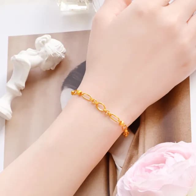 【元大珠寶】雙11黃金手鍊9999時尚金球(1.70錢正負5厘)