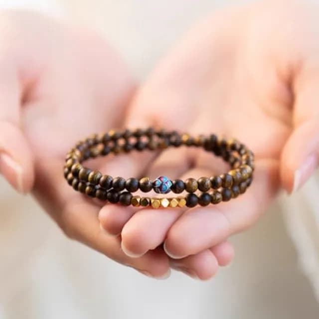 【Penny珮妮】沉香木雙圈手鍊6mm(母親節 送女友 交換禮物 生日禮 情人節 尾牙 新年 結婚)