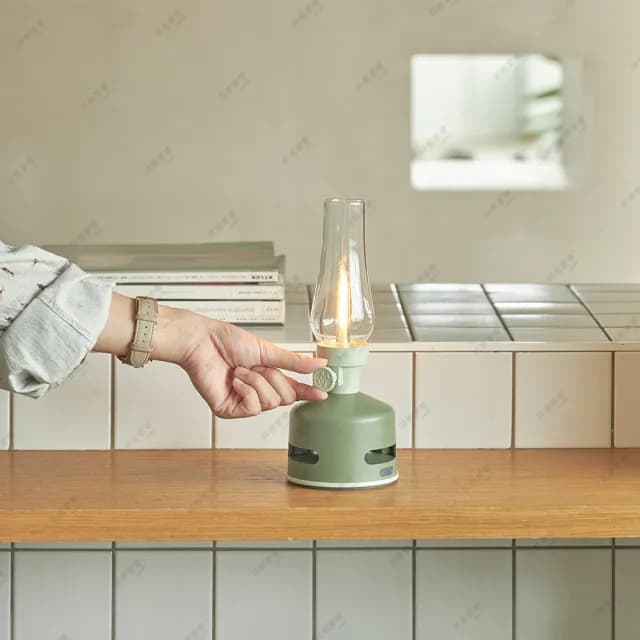 【日本MoriMori】LED Lantern Speaker 煤油燈藍牙音響 S2(五色任選)