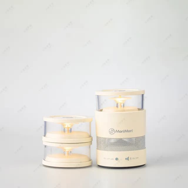 【日本MoriMori】LASMO LED Speaker 藍牙喇叭(WHITE 松本素白)