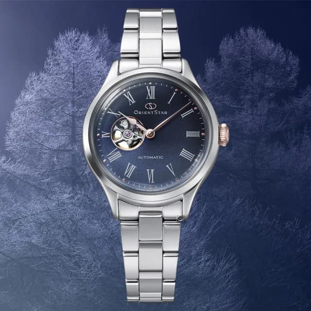 【ORIENT 東方錶】STAR 東方之星 Open Heart 冬雪皚皚 限量機械腕錶-30.5mm(RE-ND0022L)