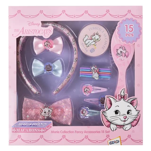 【Disney 迪士尼】裝扮髮飾15件套裝(兒童髮飾 女孩禮物 公主造型 生日禮物)