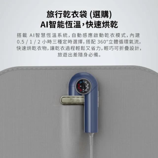 【Bianco di puro 彼安特】U7超輕量摺疊高速負離子護髮吹風機 -(HD041)