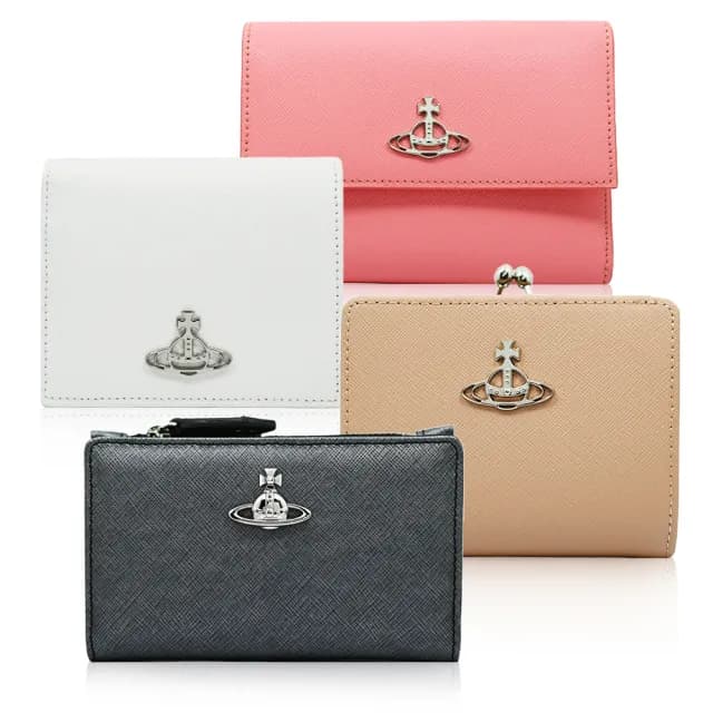 【Vivienne Westwood】經典LOGO皮質短夾/錢包(多款)