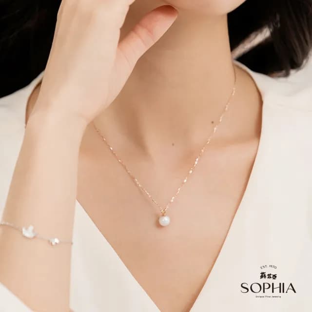 【蘇菲亞珠寶】14K 精選珍珠項墜/耳環 任選