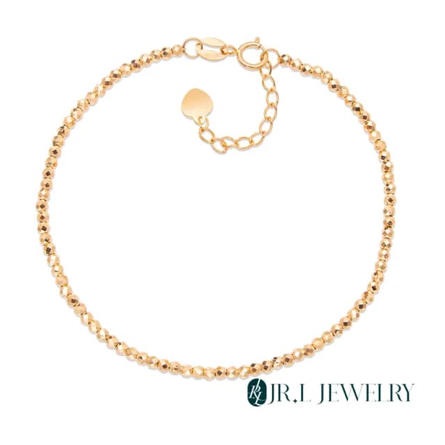 【JR.L金瑞利珠寶】雙11 18K玫瑰金 閃耀光芒K金手鍊(18K玫瑰金手鍊)