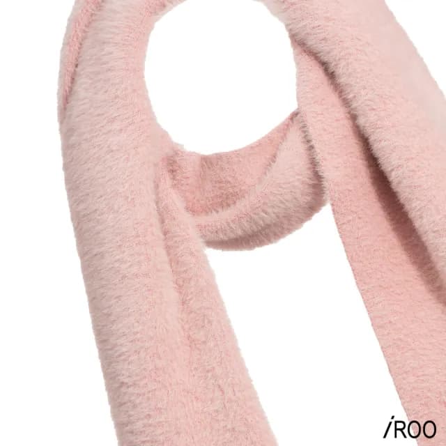 【iROO】馬海毛條紋圍巾