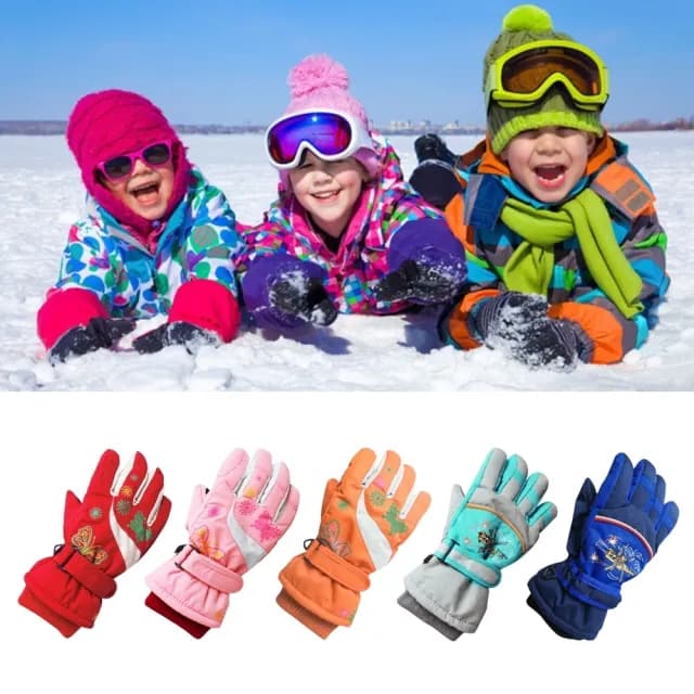 【橘魔法】兒童防風防水手套(防潑水 保暖 寒流 玩雪 兒童 男童 女童 童裝 日本)