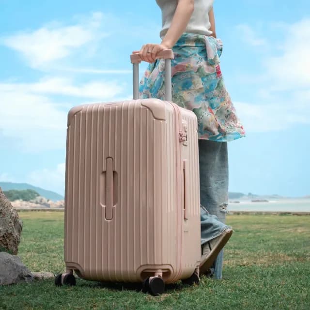 30吋行李箱 大容量行李箱 胖胖箱 胖胖行李箱(Hinomoto靜音輪 仿生衣櫃 內裡帶隔板)