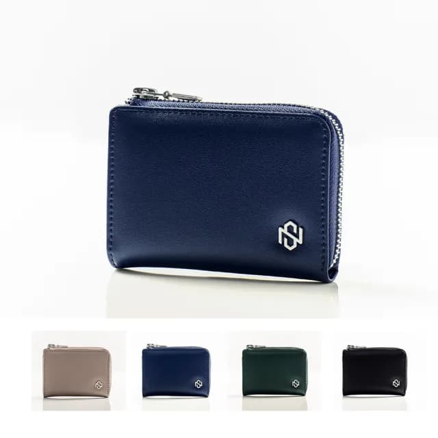 【NEW STAR】卡片零錢包 微光守藏RFID防盜拉鍊錢包 超纖皮革 女 男皮夾 現貨 CA177(情人節 禮物