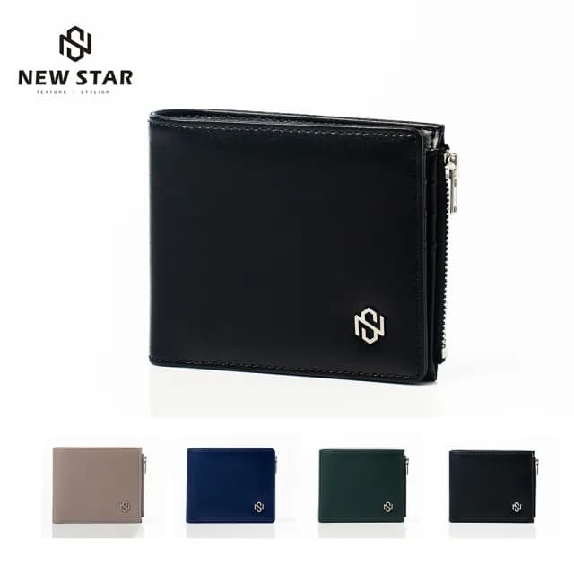【NEW STAR】短夾 超纖皮革RFID防盜輕薄橫式短夾 零錢 男 女 男皮夾 現貨 CA187(情人節 禮物)