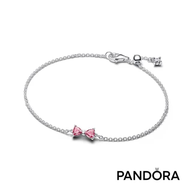 【Pandora 官方直營】璀璨蝴蝶結手鏈