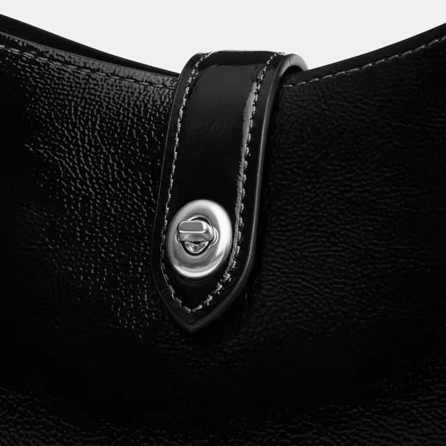 【COACH】蔻馳官方直營 HADLEY迷你斜背手袋 斜背包 側背包 斜挎包-SV/黑色(CCE15)