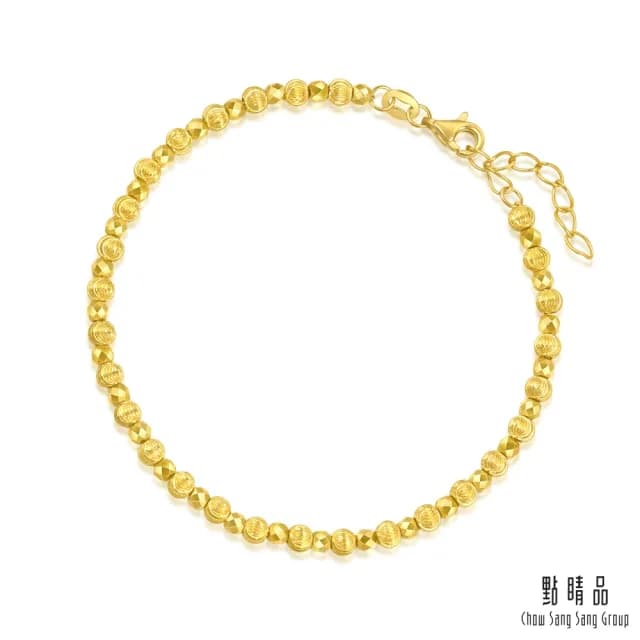 【點睛品】網路獨家款 金閃泡泡 黃金手鍊_計價黃金