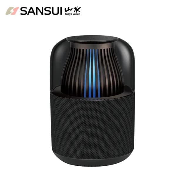 【SANSUI 山水】360度全指向 HiFi級 TWS觸碰無線炫光藍牙喇叭/藍芽音響(SF-LL6)