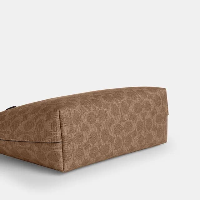 【COACH】蔻馳官方直營 FIONA 經典 SIGNATURE拉鍊托特手袋 托特包-3色任選(CBT18/CW395/CW396)