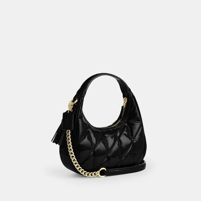 【COACH】蔻馳官方直營 CARMEN 絎縫迷你斜背手袋 斜背包 側背包 斜挎包-3色任選(CCE59/CCE63)