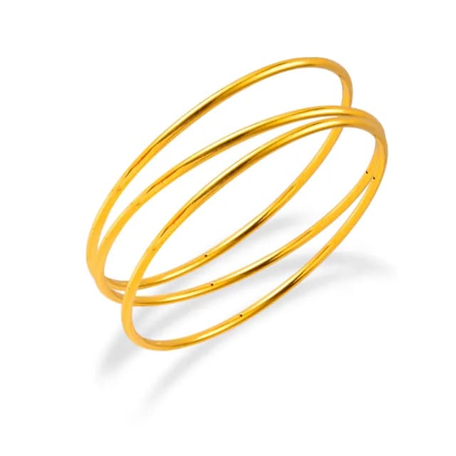 【GJS 金敬順】雙11黃金手環 細圈 光面 中性款 固定手圍(金重:2.87錢/+-0.03錢)