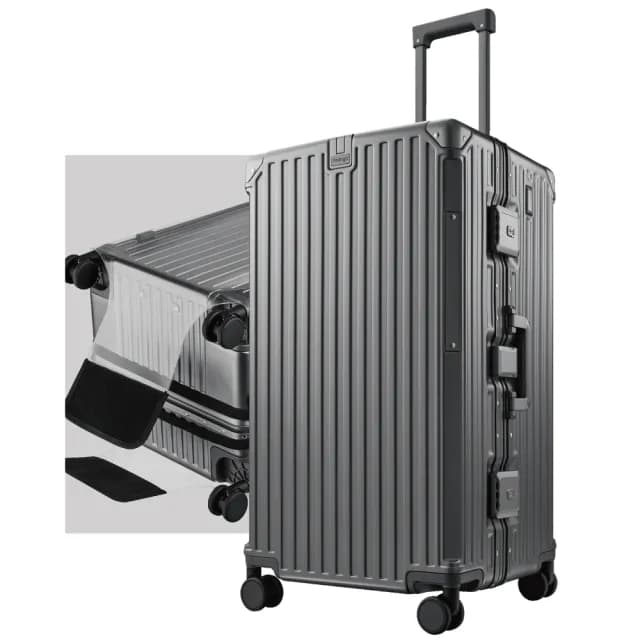 【cctogo】杯電旅箱+託運套組合(30寸行李箱、旅行箱、鋁框相、杯架、充電)