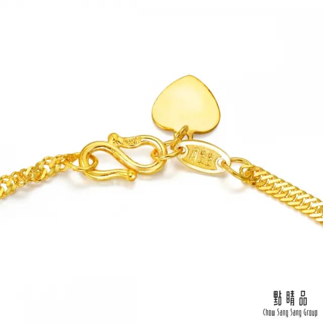 【點睛品】波浪水紋 黃金手鍊_計價黃金