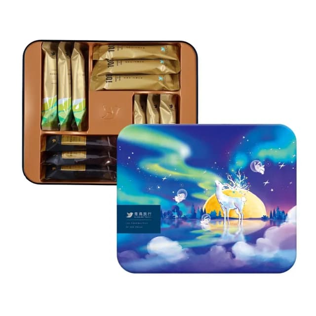 【青鳥旅行】極光秘語-24入綜合灌餡蛋捲禮盒｜肉鬆蛋捲、甜心蛋捲、真巧蛋捲(禮盒、送禮推薦、伴手禮)