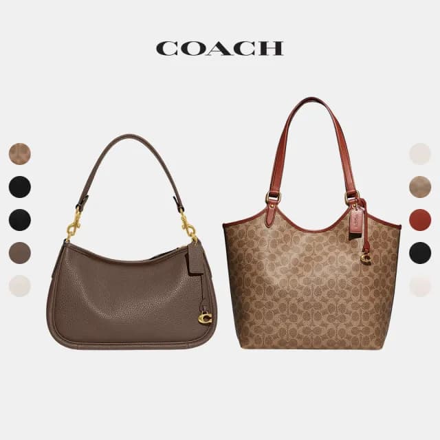 【COACH】蔻馳官方直營【線上限定】CASSIE 19/CARY/DAY/CITY ZIP TOTE斜背手袋 托特手袋-多款任選(CV436)