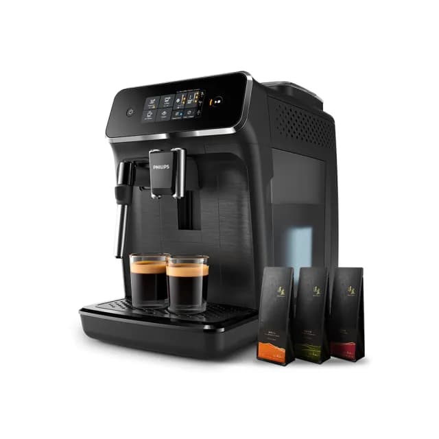 【Philips 飛利浦】淺口袋方案★全自動義式咖啡機(EP2220)+湛盧咖啡豆3包★ 雙11限定！