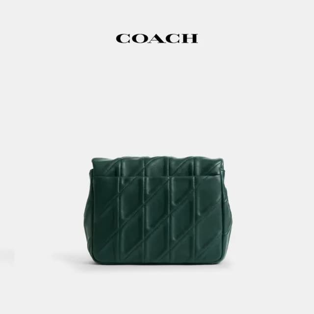 【COACH】蔻馳官方直營 TABBY TIMES SQUARE絎縫單肩手袋 單肩包 斜背包 側背包 斜挎包-2色任選(CW629)