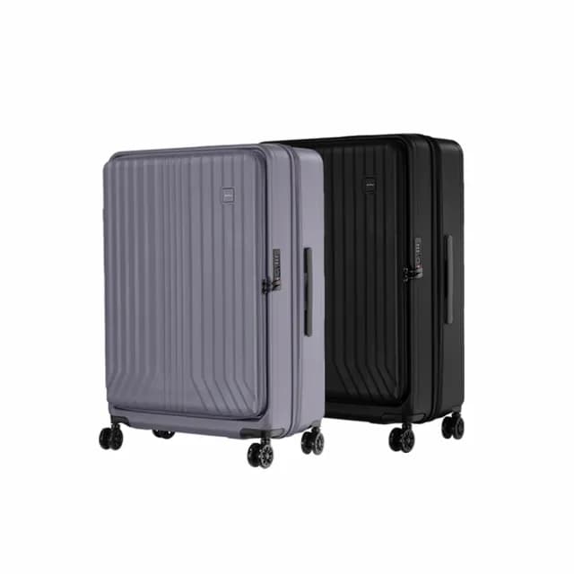 【AOU 微笑旅行】旅行逸遠第二代系列27吋 前開式旅行箱 可擴充行李箱 防爆拉鍊(前開上掀式可擴充行李箱)