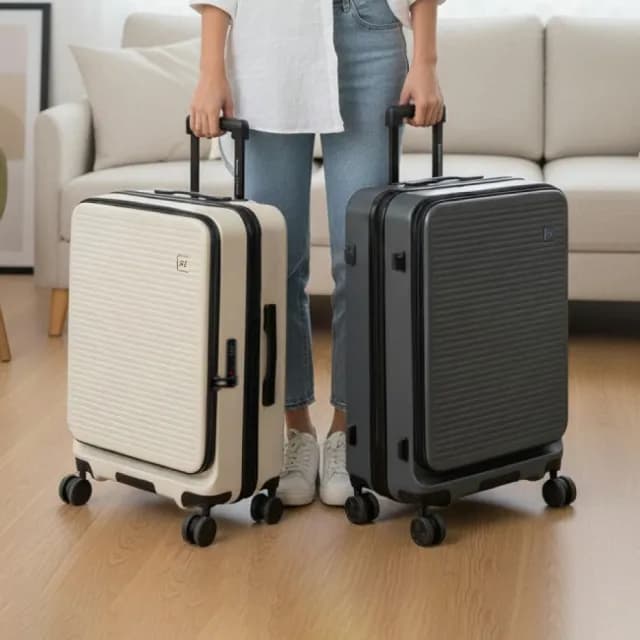 【American Explorer 美國探險家】20吋 前開登機箱 TSA海關鎖 前開式 上掀式 防盜拉鍊 CF62 行李箱 旅行箱