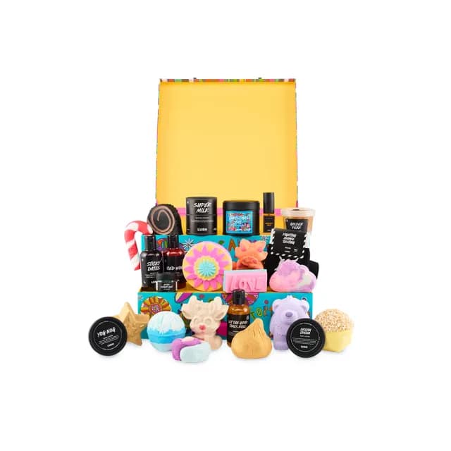 【LUSH 嵐舒】聖誕月曆禮盒 沐浴泡澡禮盒(倒數月曆/聖誕禮盒/交換禮物/果香/花香/甜香/清新)