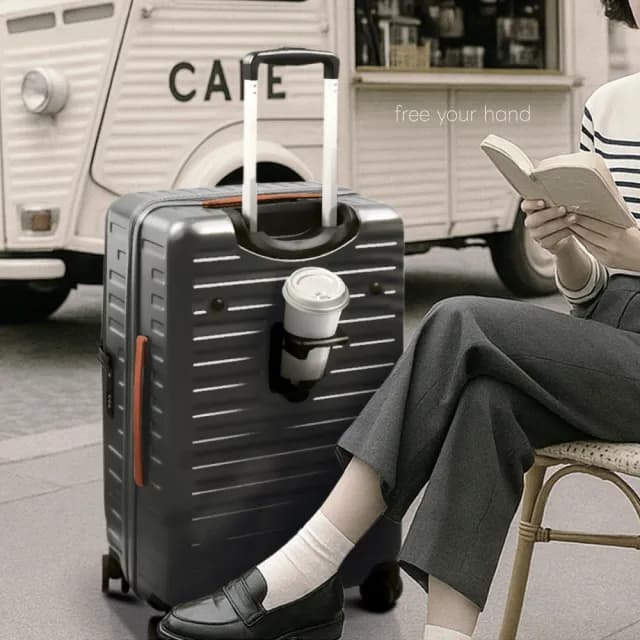 【Arowana 亞諾納】速達獨家★25吋前開式 自由時刻河馬箱 上開式/行李箱(雙11限定款)