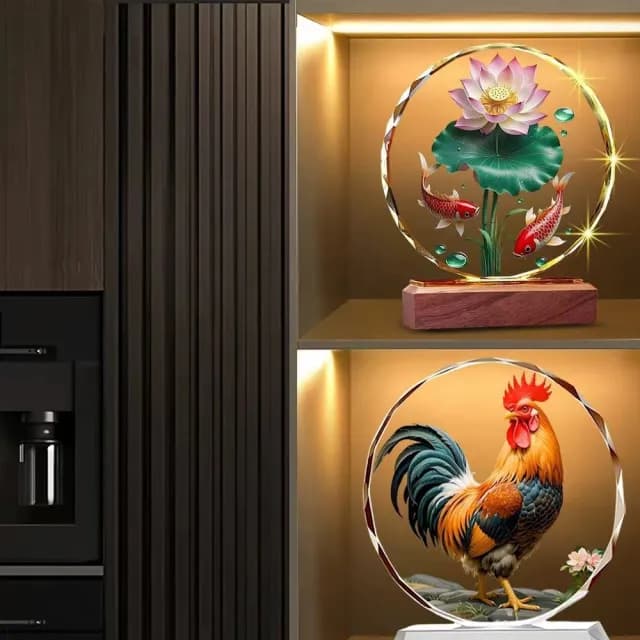 【Loha 樂活家】水晶擺件裝飾品-小號20*22CM(擺飾 擺臺 喬遷禮品 內雕水晶擺件 生肖吉祥物擺件 開運擺件)