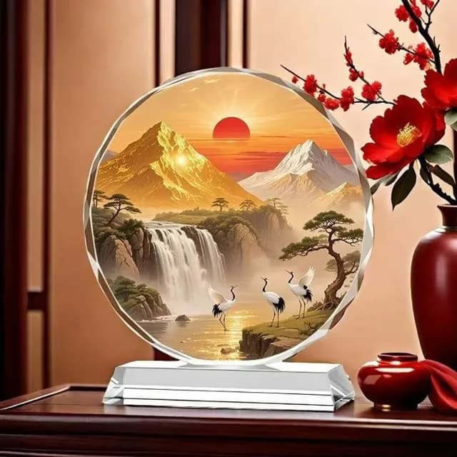 【Loha 樂活家】水晶擺件裝飾品-大號25*27CM(擺飾 擺臺 喬遷禮品 內雕水晶擺件 生肖吉祥物擺件 開運擺件)