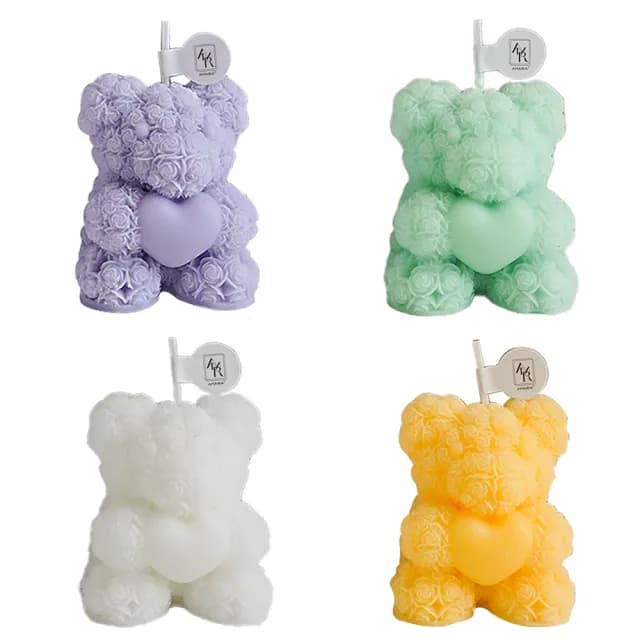 【AMARA】心靈熊系列蠟燭(香氛蠟燭 小熊 生日 聖誕 交換 情人節禮物)