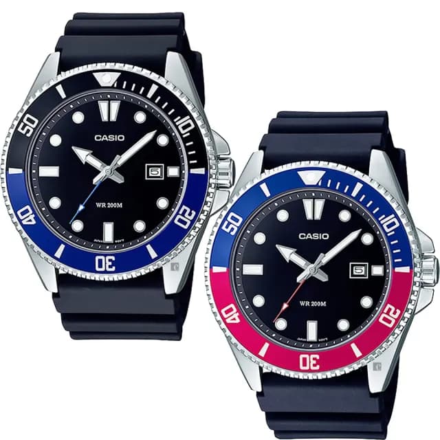 【CASIO 卡西歐】黑水鬼防水200米潛水錶 正原廠公司貨(MDV-107 系列共2色)