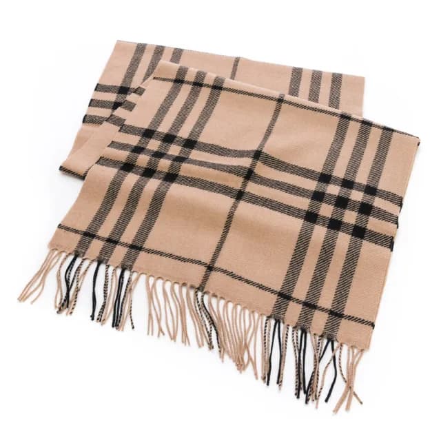 【BURBERRY 巴寶莉】經典格紋羊毛圍巾-210x45cm(多款任選)