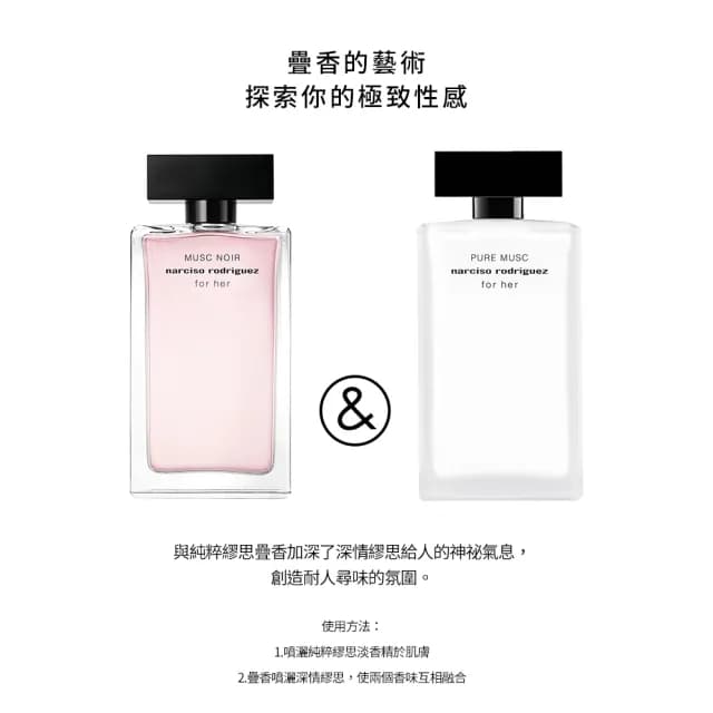 【NARCISO RODRIGUEZ】官方直營 深情繆思淡香精禮盒(深情繆思淡香精30ml+渼體乳50ml)