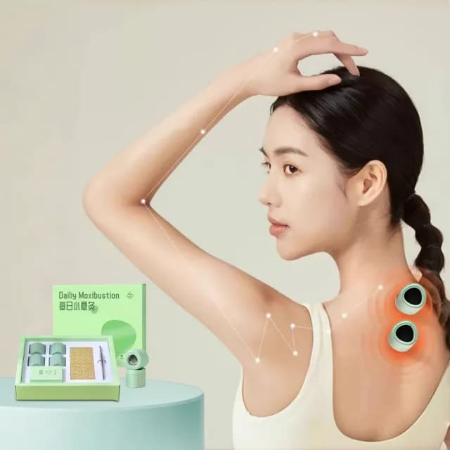 【YAOCHEN 瑤辰】贈艾柱+鑷子-隨身便攜艾灸儀套裝(艾灸盒 艾灸罐 艾柱 養生保健 交換禮物)