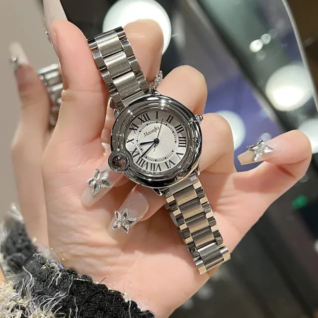 【MoonDy】手錶 石英錶 腕錶 羅馬手錶 鋼帶錶 防水手錶 指針手錶 圓形錶 學生手錶 女生手錶 夜光手錶