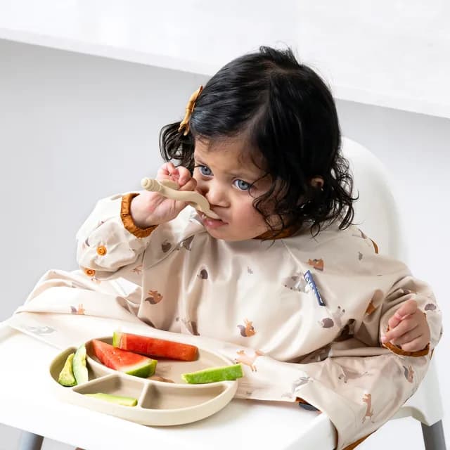 【BiBADO】兒童 防滑矽膠餐盤(吸盤式 兒童學習餐具 副食品 多色可選)