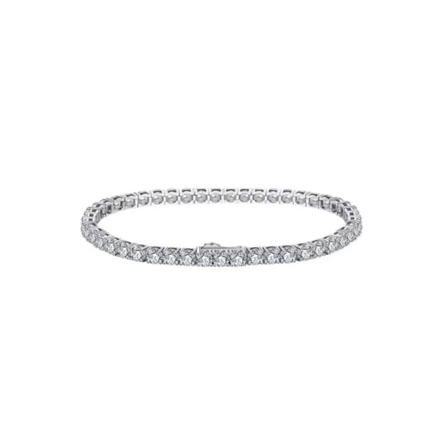 【鉅曜】鉅曜 總種8克拉 經典百搭20分鑽石手鍊 網球手鍊(培育鑽石  鉑金PT950)