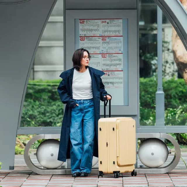 【ALLEZ 奧莉薇閣】速達 29吋 掀旅箱II 前開式 煞車輪 大容量可擴充行李箱(AVT24029)