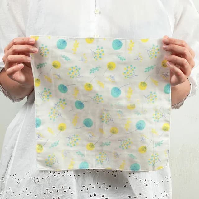 【Newstar 明日之星】9入100%有機棉二重紗純棉紗布方巾口水巾微風花園蒲公英(台灣製造 彌月禮物 寶寶)